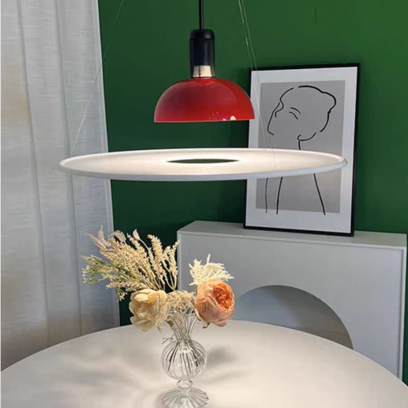 Minimalistische Metall LED Hängeleuchte mit Glockenschirm View 18