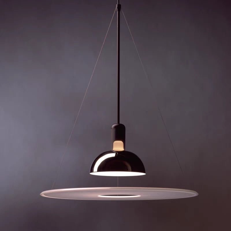 Minimalistische Metall LED Hängeleuchte mit Glockenschirm View 23