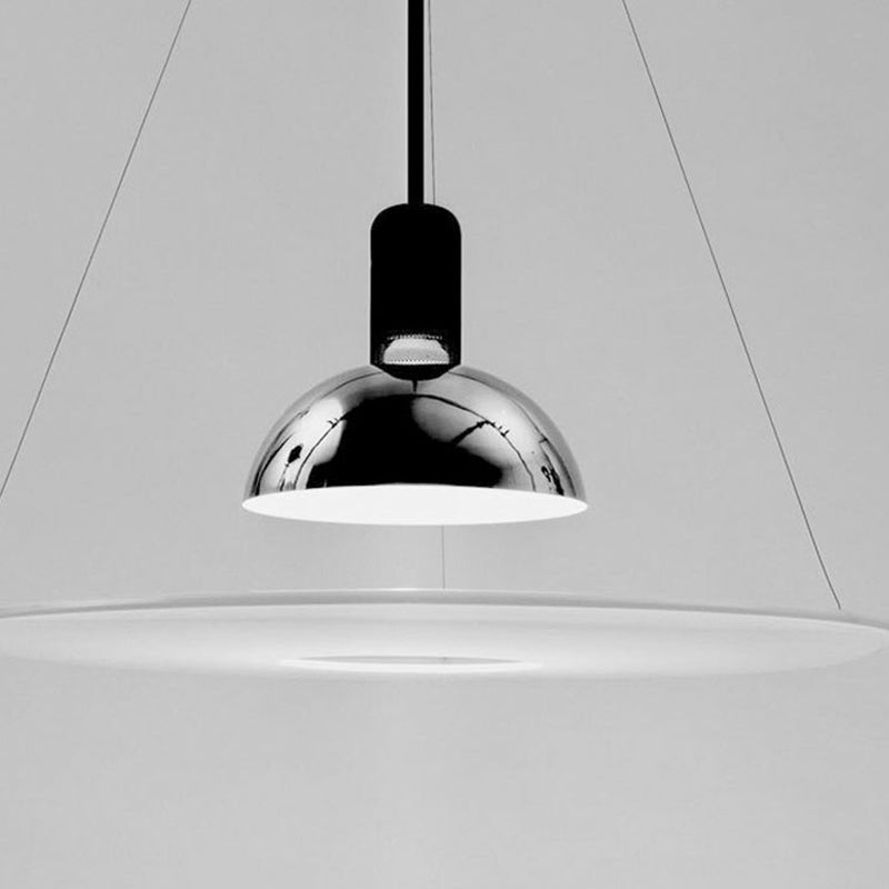 Minimalistische Metall LED Hängeleuchte mit Glockenschirm View 26
