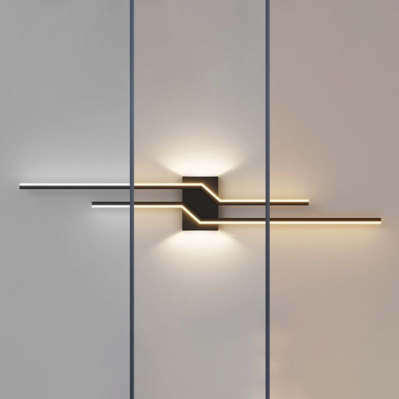 Minimalistische Metall Wandleuchte Linear LED Alternate