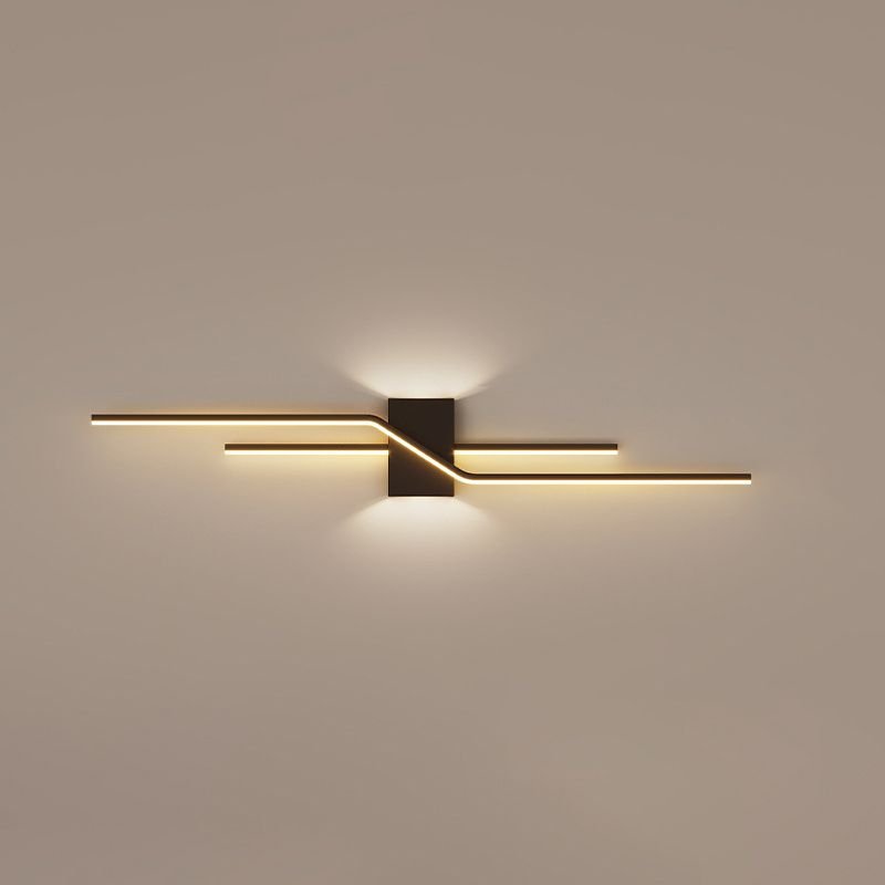 Minimalistische Metall Wandleuchte Linear LED Full