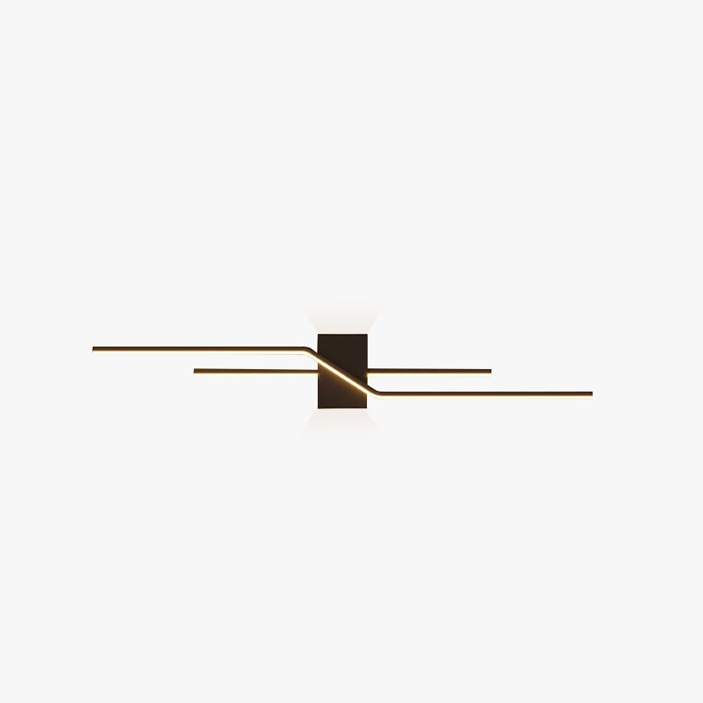 Minimalistische Metall Wandleuchte Linear LED Hero