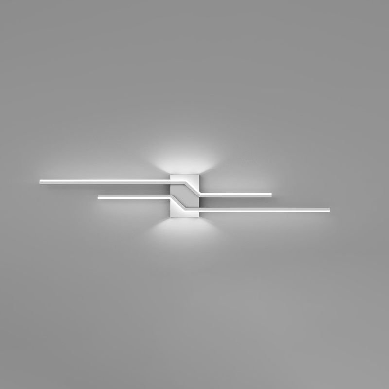 Minimalistische Metall Wandleuchte Linear LED Lifestyle