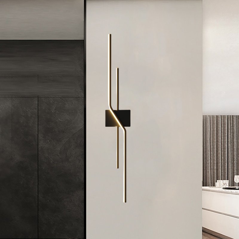 Minimalistische Metall Wandleuchte Linear LED View 13