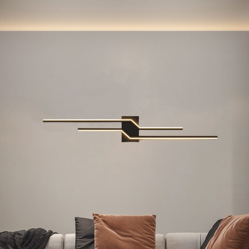 Minimalistische Metall Wandleuchte Linear LED View 14