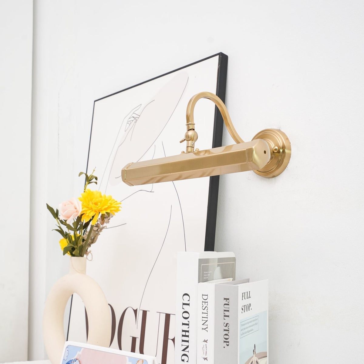 Minimalistische Metall Wandleuchte mit Schwanenhals G9 View 17