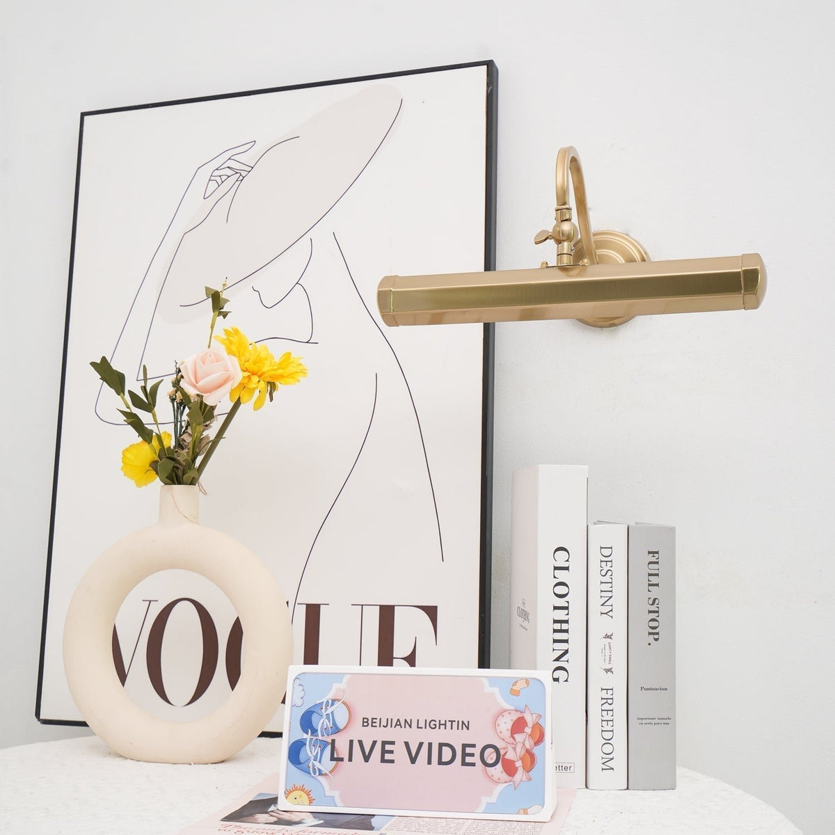 Minimalistische Metall Wandleuchte mit Schwanenhals G9 View 18