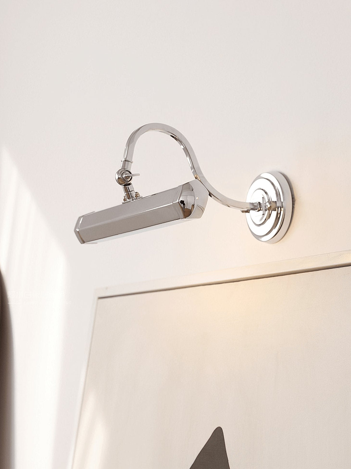 Minimalistische Metall Wandleuchte mit Schwanenhals G9 View 21