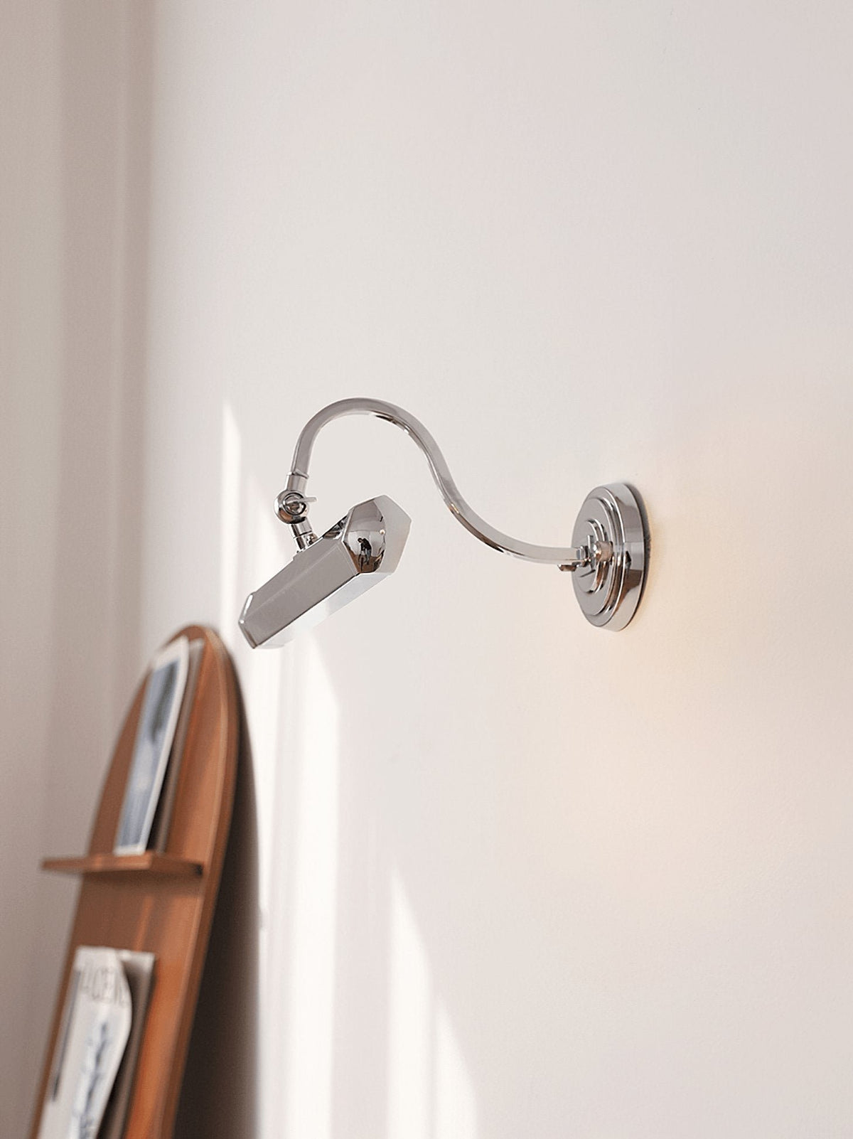 Minimalistische Metall Wandleuchte mit Schwanenhals G9 View 29