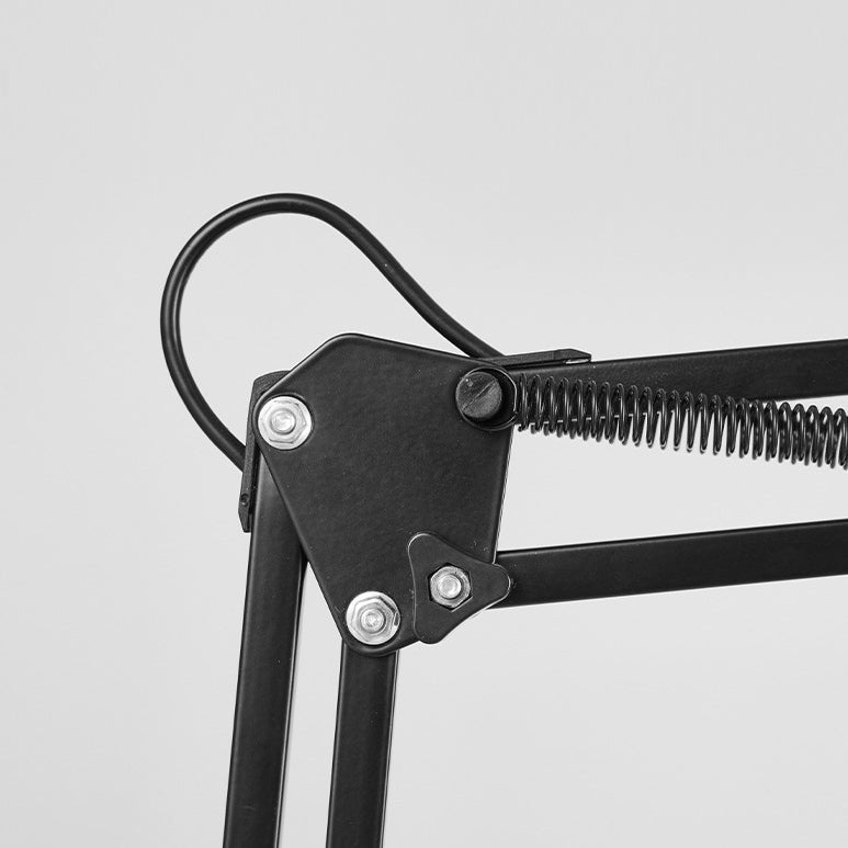 Minimalistische Tischleuchte mit verstellbarem Eisenarm Back