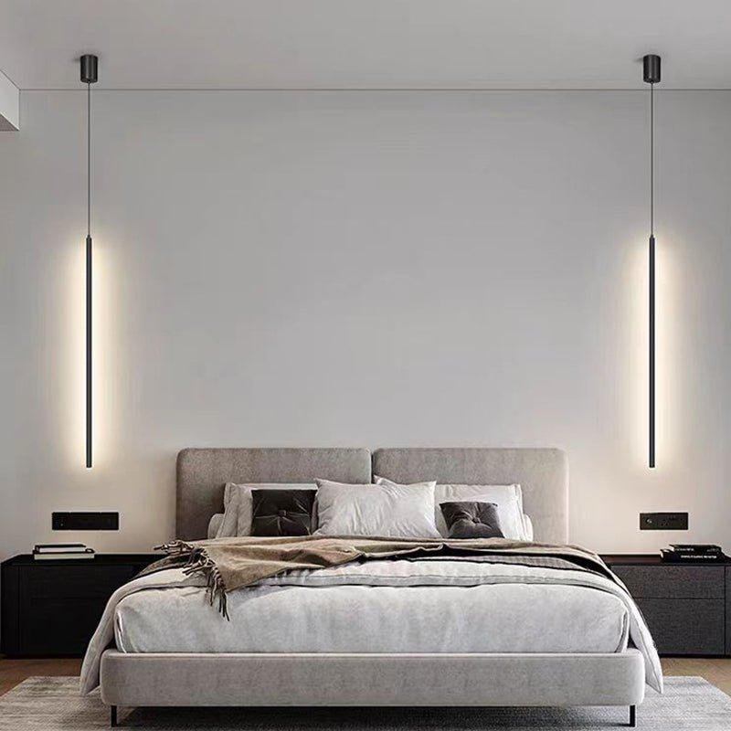 Minimalistischer Aluminium Zylinder LED Pendelleuchte Verstellbar Detail