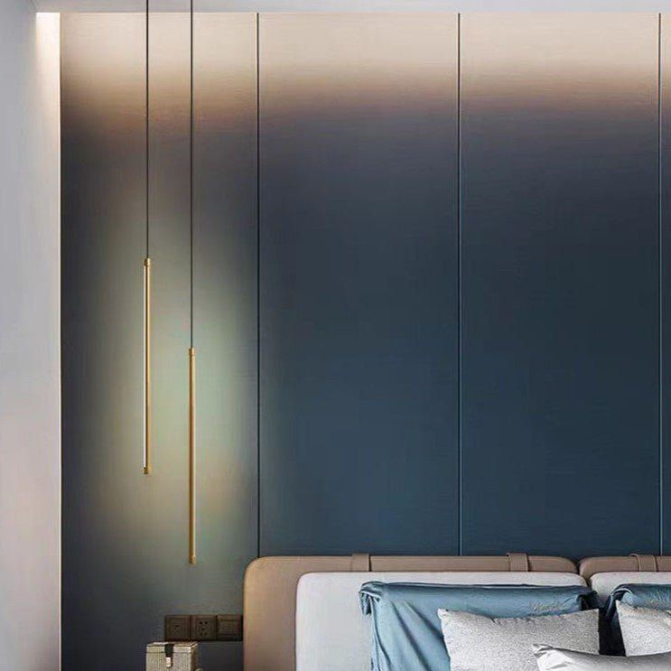 Minimalistischer Aluminium Zylinder LED Pendelleuchte Verstellbar Lifestyle
