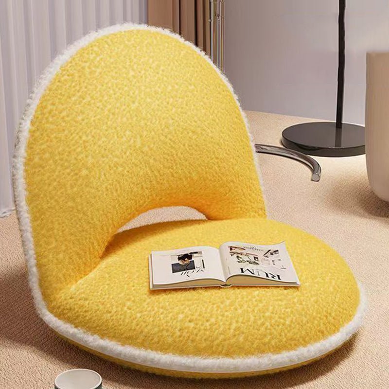 Minimalistischer Cord Polsterstuhl Oval klappbar Angle