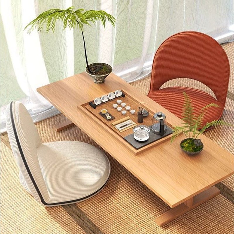 Minimalistischer Cord Polsterstuhl Oval klappbar Front
