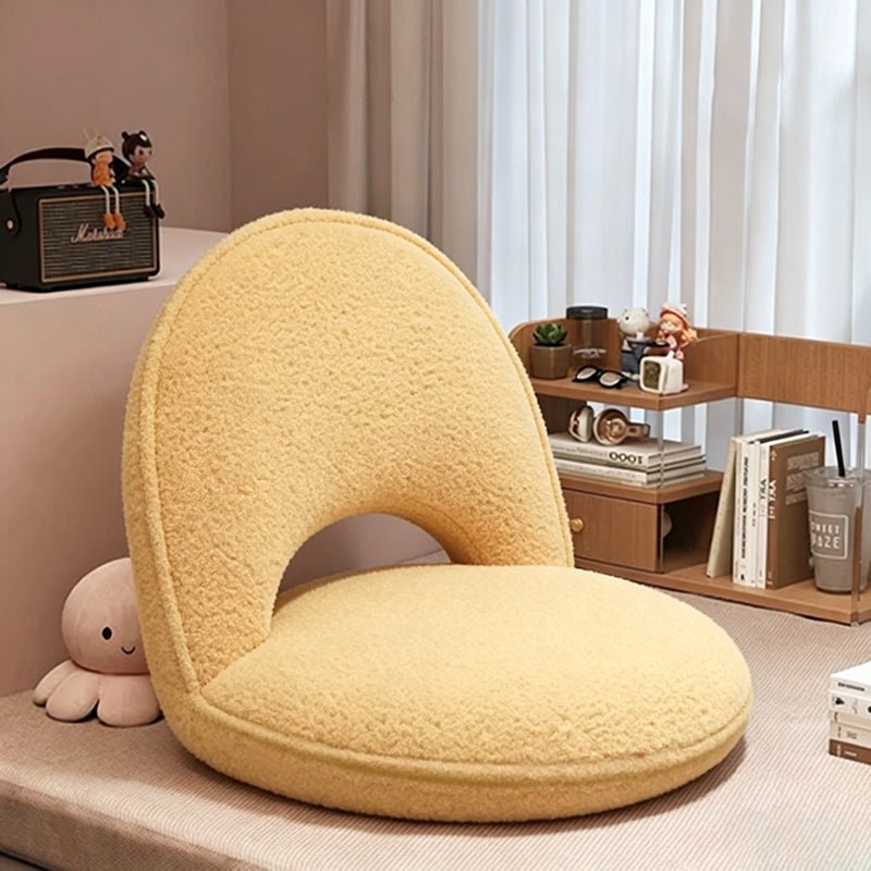 Minimalistischer Cord Polsterstuhl Oval klappbar View 12