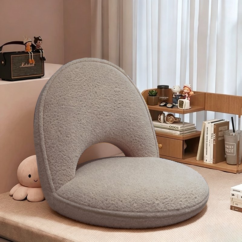 Minimalistischer Cord Polsterstuhl Oval klappbar View 14