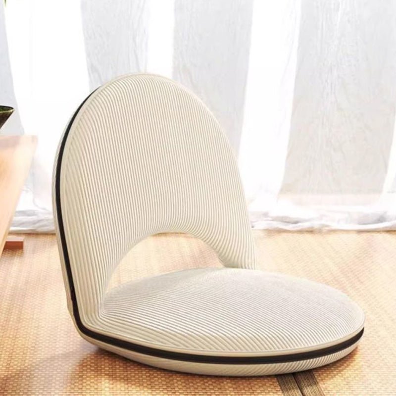 Minimalistischer Cord Polsterstuhl Oval klappbar View 15