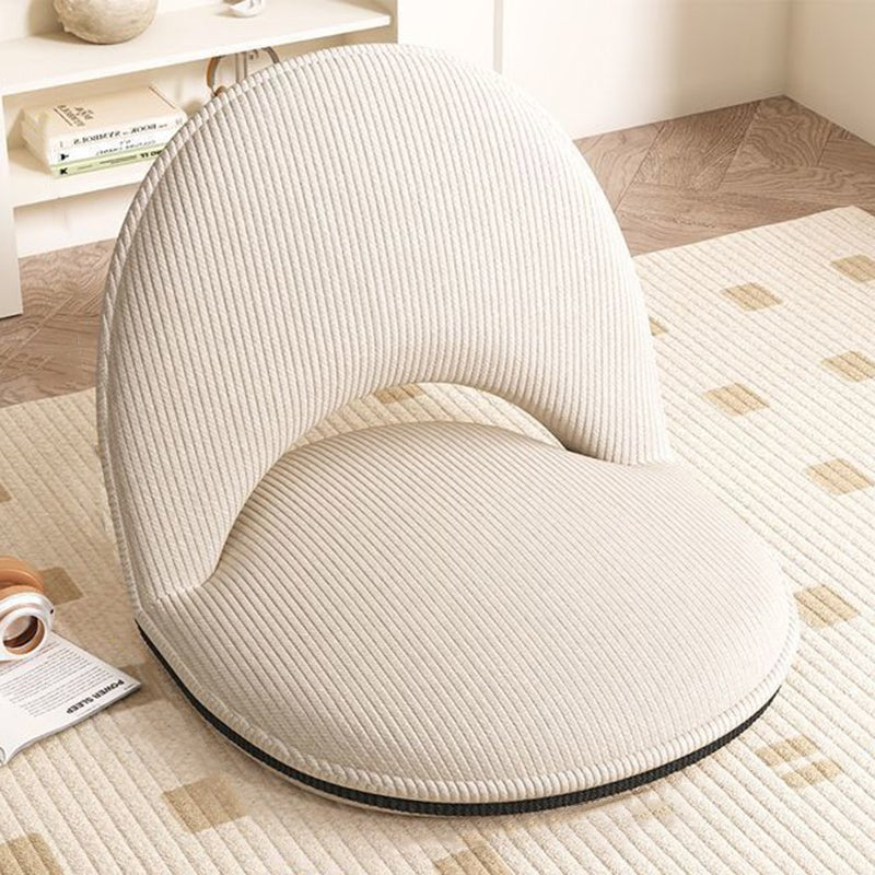 Minimalistischer Cord Polsterstuhl Oval klappbar View 16
