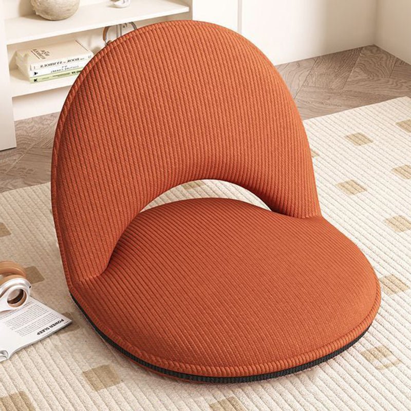 Minimalistischer Cord Polsterstuhl Oval klappbar View 17