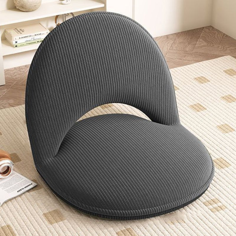 Minimalistischer Cord Polsterstuhl Oval klappbar View 18