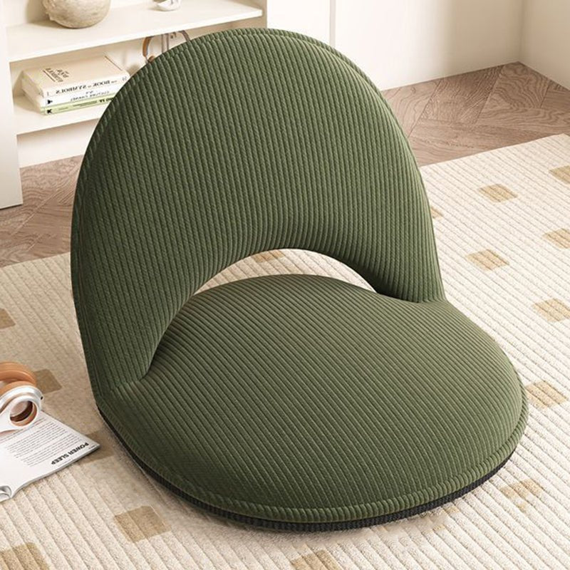Minimalistischer Cord Polsterstuhl Oval klappbar View 19