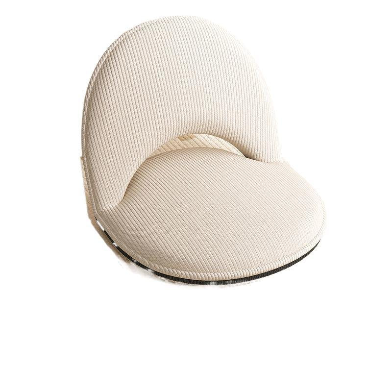 Minimalistischer Cord Polsterstuhl Oval klappbar View 21