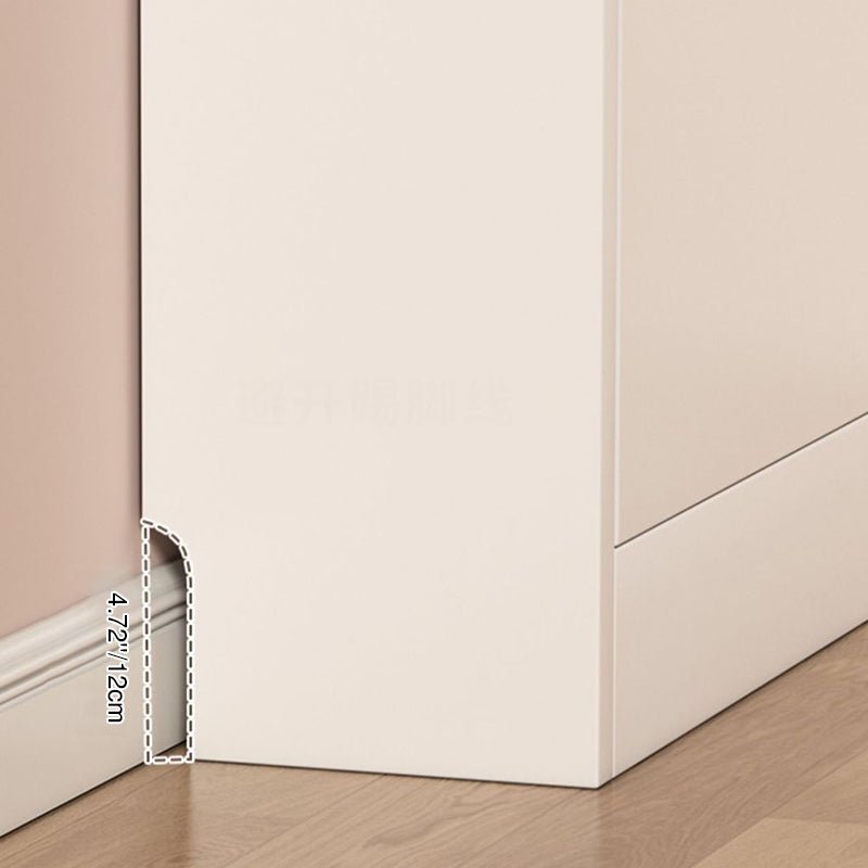 Minimalistischer Holz Schuhschrank Schmal mit Kipptür Full