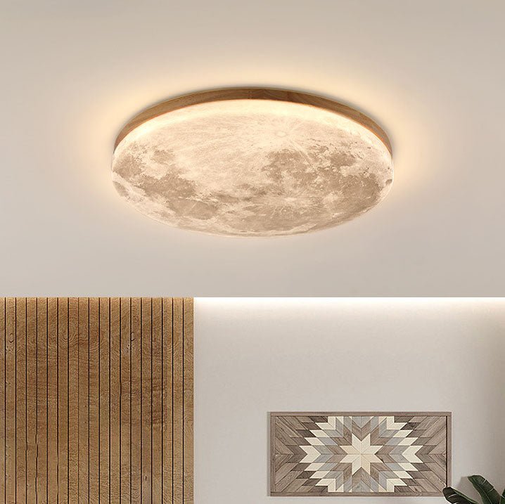 Moderne Acryl LED Deckenleuchte Rund Flach Back