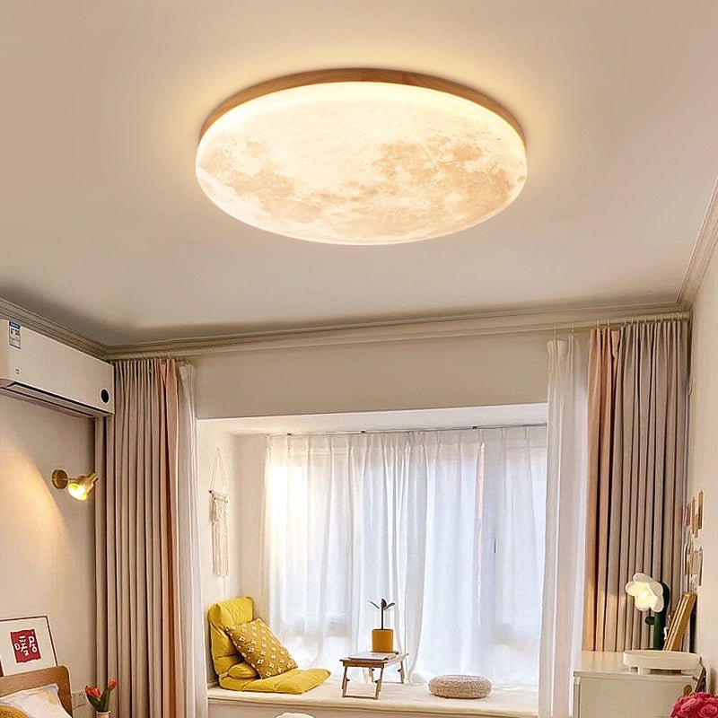 Moderne Acryl LED Deckenleuchte Rund Flach Detail