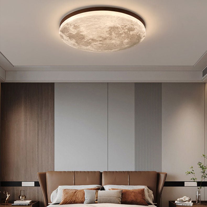 Moderne Acryl LED Deckenleuchte Rund Flach Front