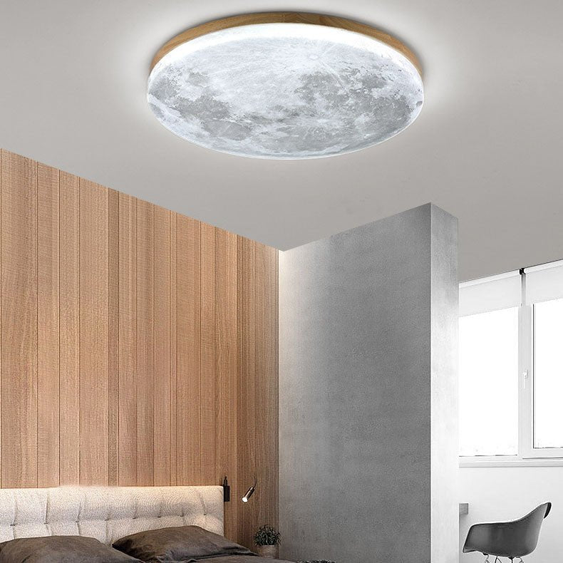 Moderne Acryl LED Deckenleuchte Rund Flach View 21