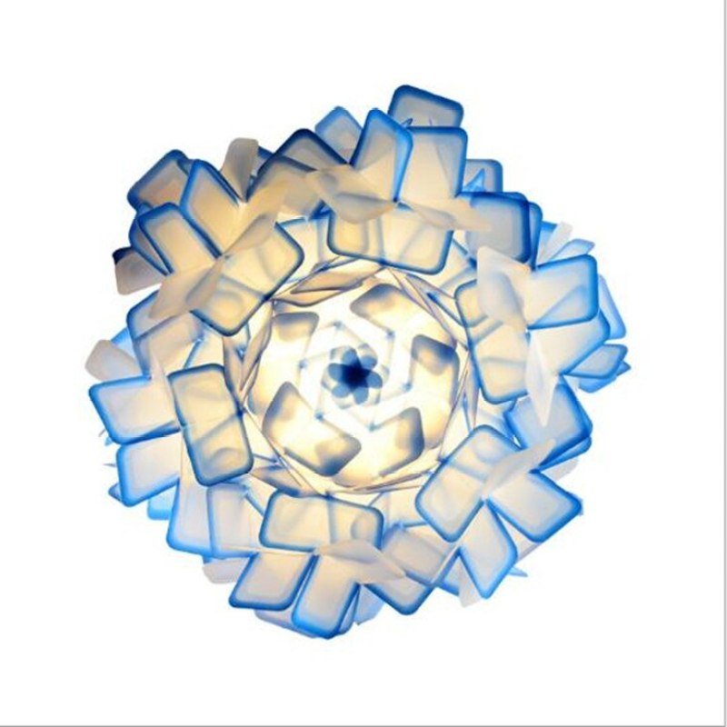 Moderne Acryl LED Hängeleuchte mit Blumen Design Back