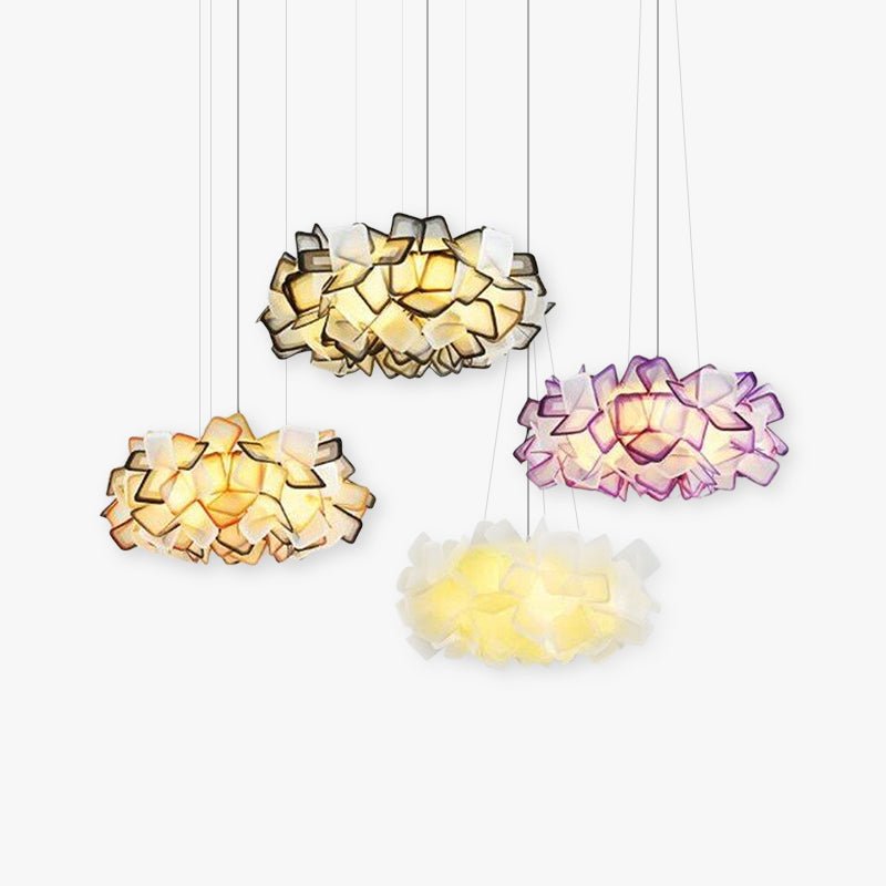 Moderne Acryl LED Hängeleuchte mit Blumen Design Hero