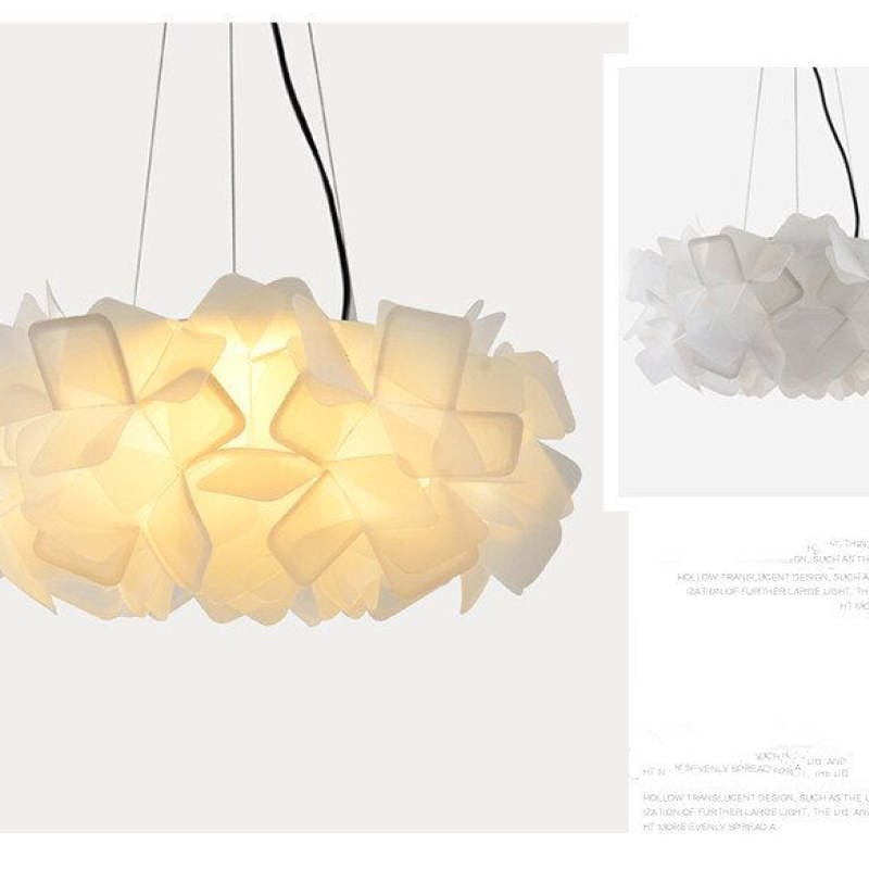 Moderne Acryl LED Hängeleuchte mit Blumen Design Lifestyle