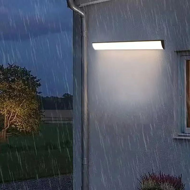 Moderne Aluminium LED Außenwandleuchte Wasserdicht Rechteckig Hero