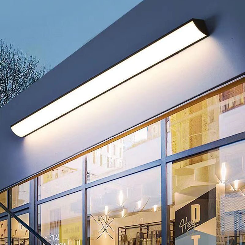 Moderne Aluminium LED Außenwandleuchte Wasserdicht Rechteckig View 13