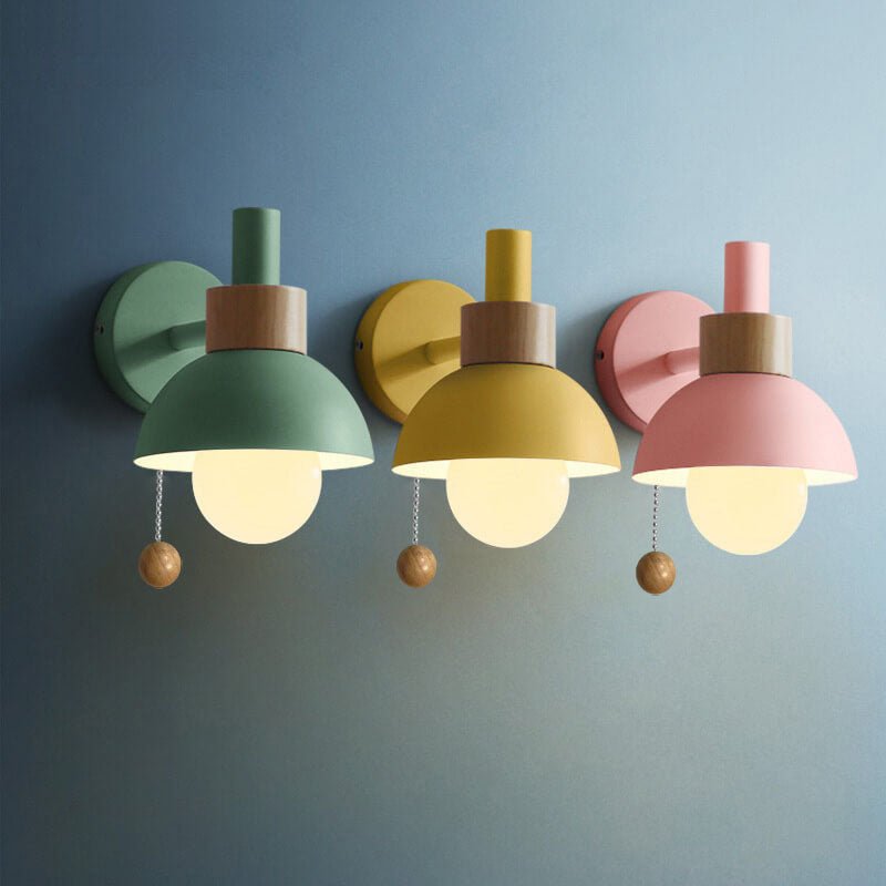 Moderne Glas Kugel Wandleuchte im Macaron Stil Hero