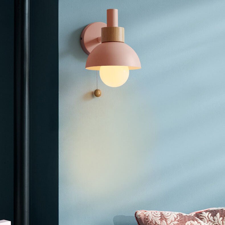 Moderne Glas Kugel Wandleuchte im Macaron Stil View 12