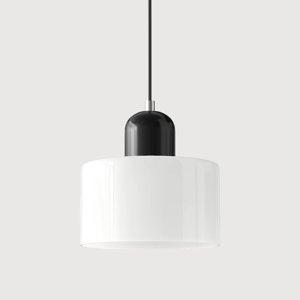Moderne Glas Pendelleuchte im Bauhaus Stil Buntglas View 23