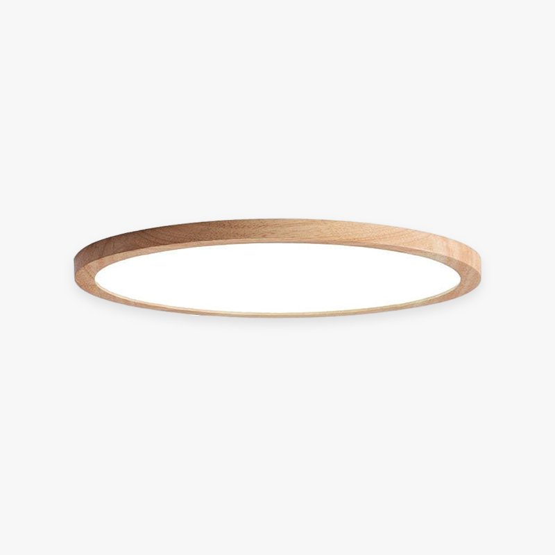 Moderne Holz Deckenleuchte Rund LED Hero