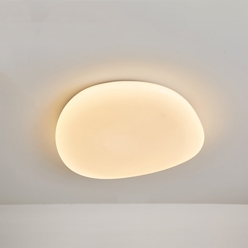 Moderne LED Deckenleuchte in Kieselform Full