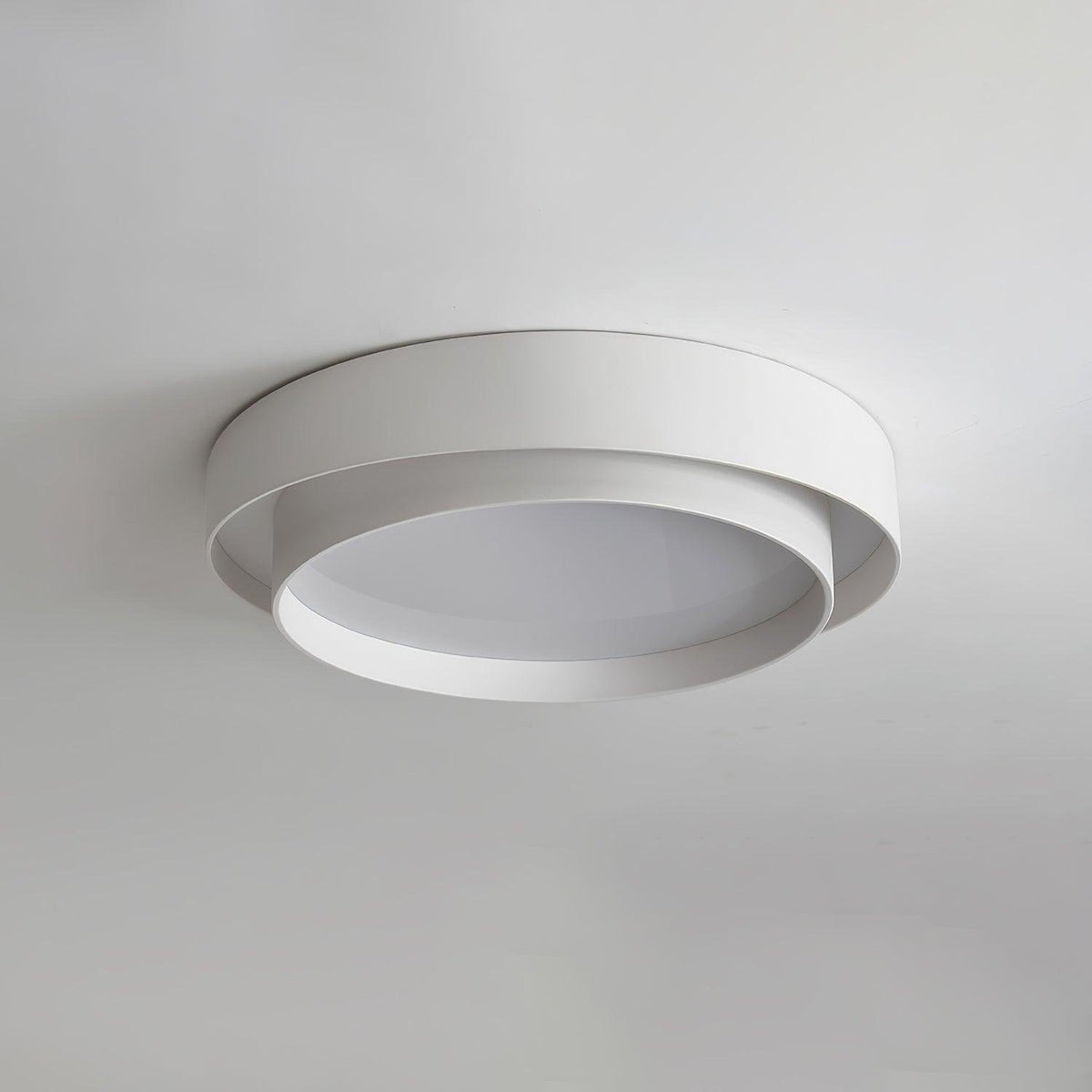 Moderne LED Deckenleuchte mit Doppelring Zylindrisch View 11
