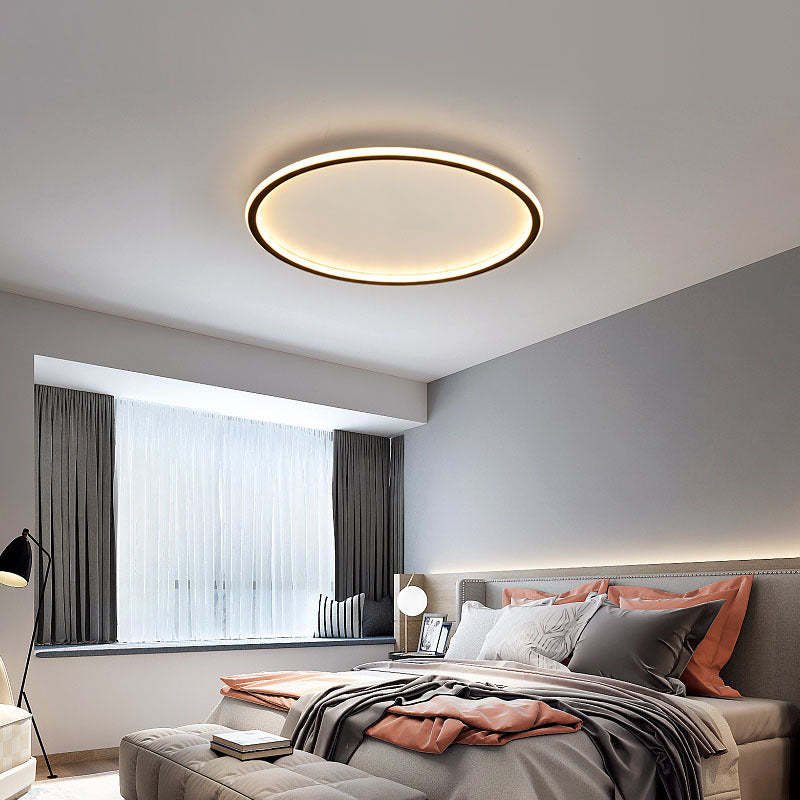 Moderne LED Deckenleuchte Rund mit Ringdesign Alternate