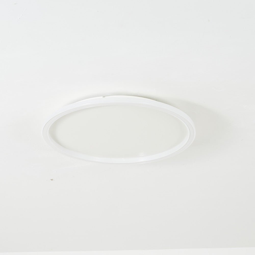 Moderne LED Deckenleuchte Rund mit Ringdesign Close Up