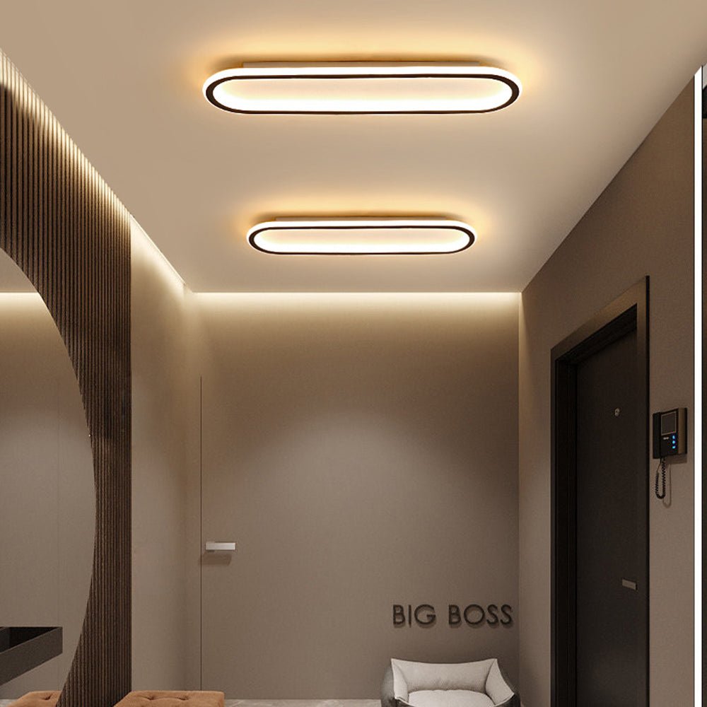 Moderne LED Einbau-Deckenleuchte Rechteck Ultraflach Full