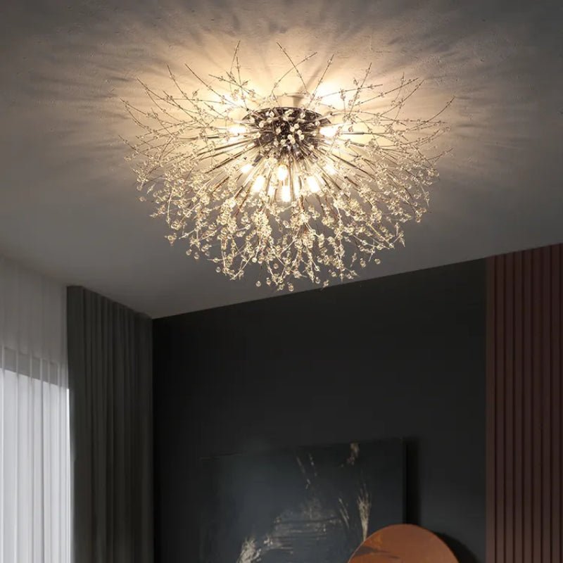 Moderne LED Hängeleuchte mit Pusteblumen Silhouette Alternate