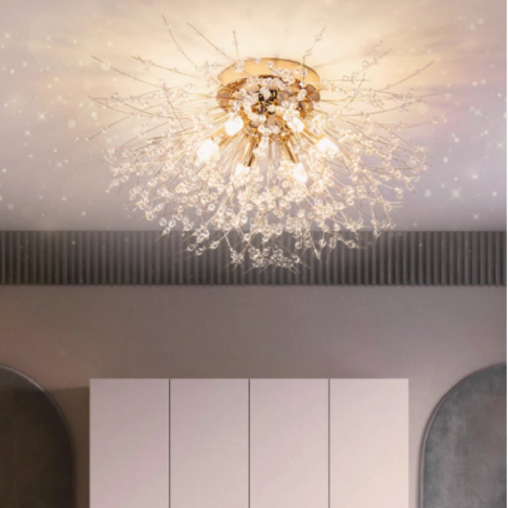 Moderne LED Hängeleuchte mit Pusteblumen Silhouette View 15