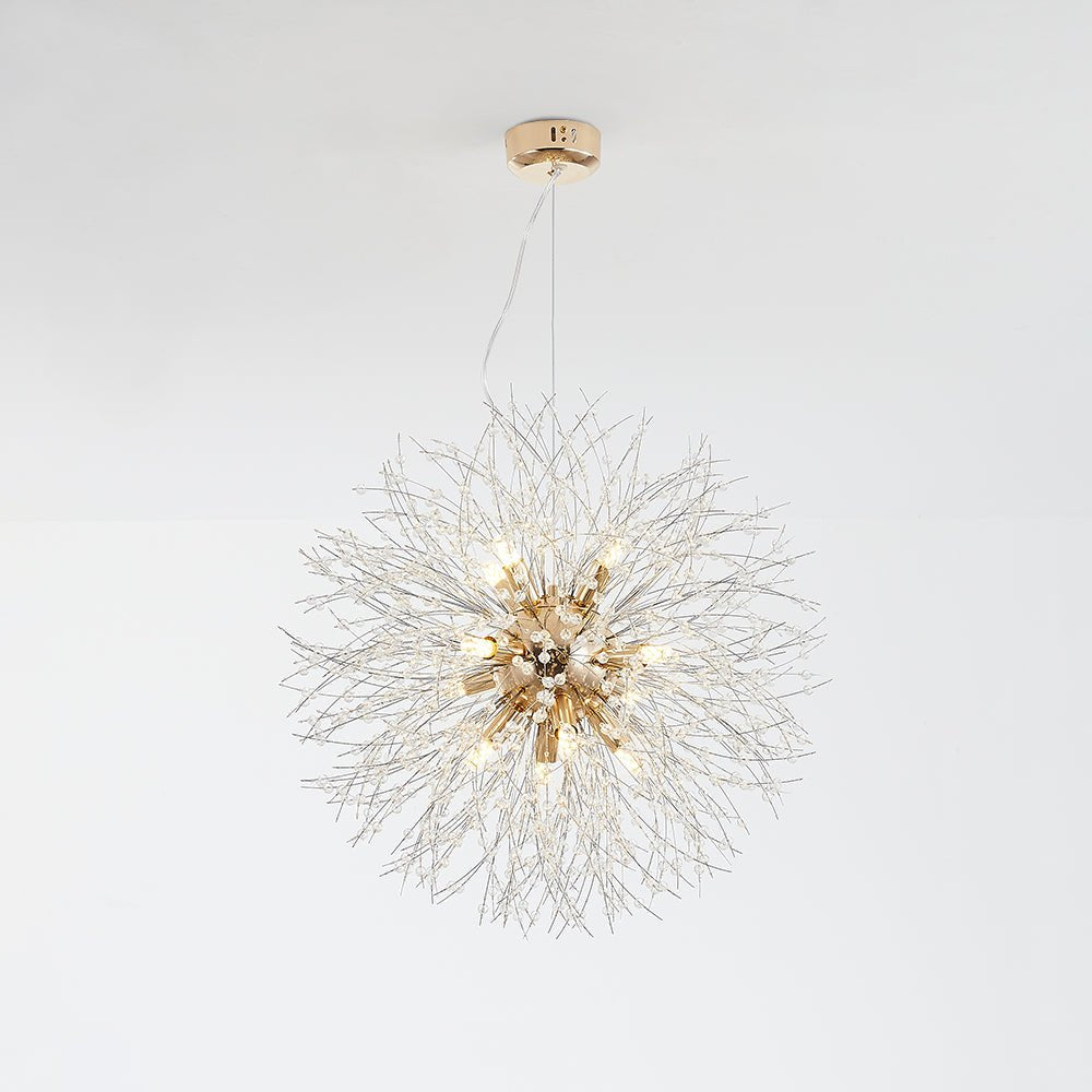 Moderne LED Hängeleuchte mit Pusteblumen Silhouette View 18