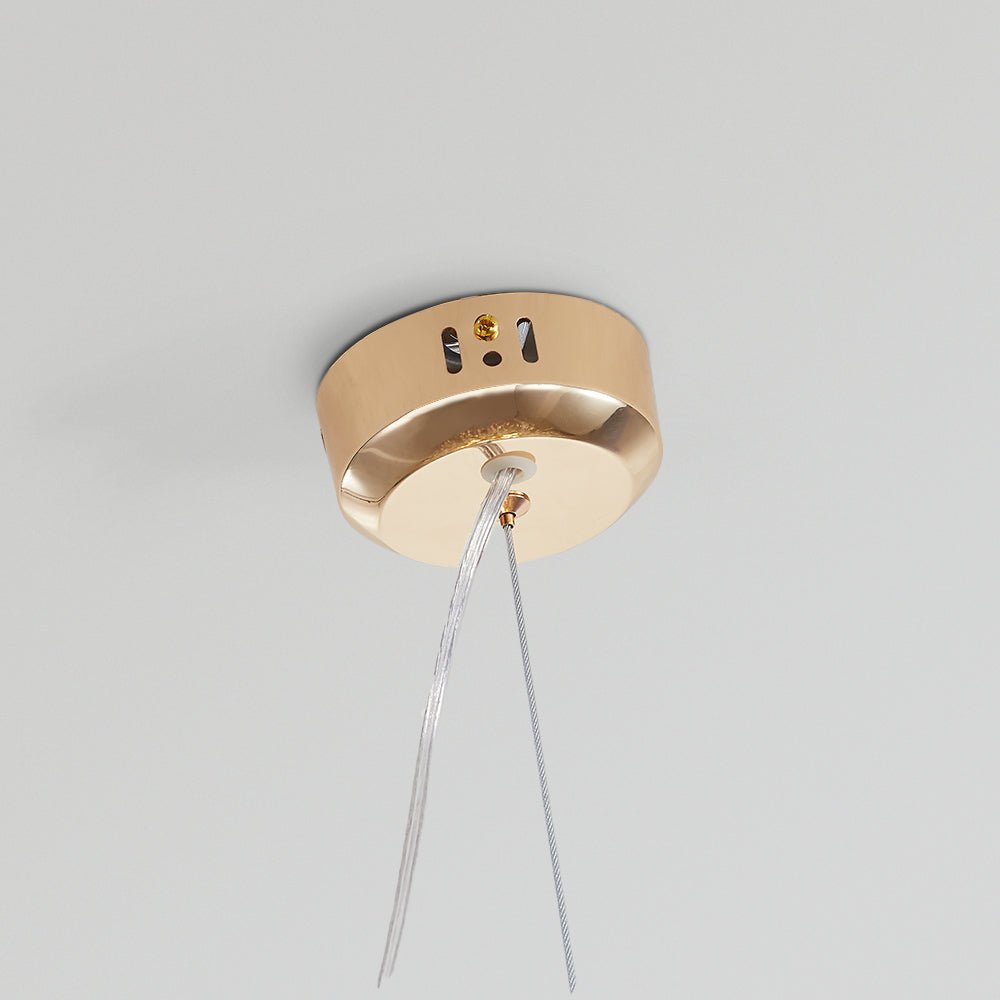 Moderne LED Hängeleuchte mit Pusteblumen Silhouette View 20