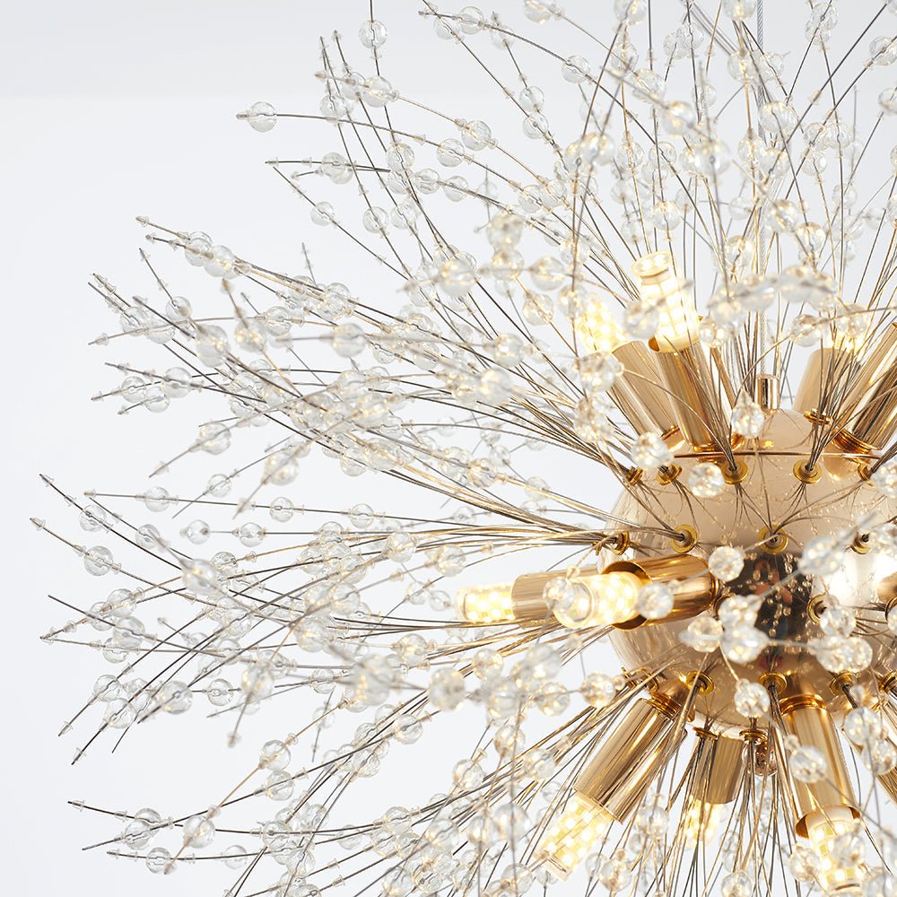 Moderne LED Hängeleuchte mit Pusteblumen Silhouette View 21